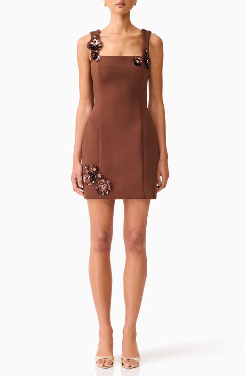 Elliatt Elliatt Emma Floral Appliqué Cocktail Minidress