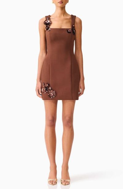 Elliatt Elliatt Emma Floral Appliqué Cocktail Minidress