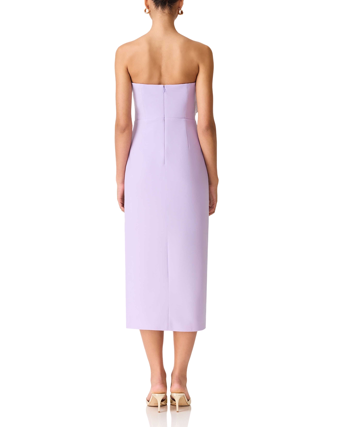 bec and bridge araia midi dress Ariven ASYM MIDI Dress - Peach