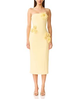 knee length dresses for ladies Octavia Dress 2 / Fauna Floral Navy main image 0