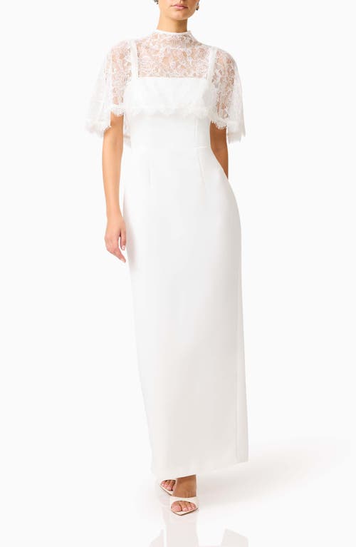 Elliatt Elliatt Kelly Lace Cape Gown