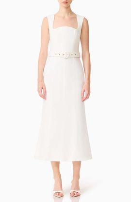 Elliatt Elliatt Nydia Belted Cotton Blend Sheath Dress