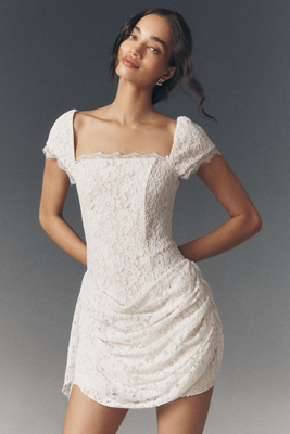 chinese dress ladies Elliatt Women's Callista Floral Lace Minidress - Ivory