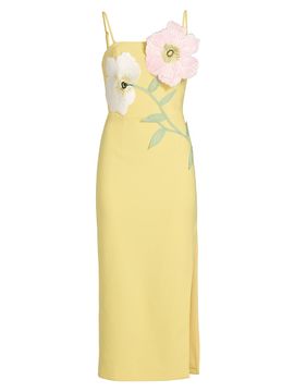 chinese dress ladies Armani Tiered Maxi Dress in Baby Blue Floral