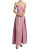 Elliatt Women's Rose Satin Pleated Strapless Gown - 2