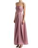 Elliatt Women's Rose Satin Pleated Strapless Gown - 4