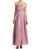 Elliatt Women's Rose Satin Pleated Strapless Gown - 6