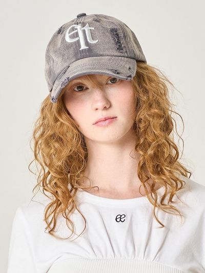 ELLIOTI Brush Washed Ball Cap_Charcoal