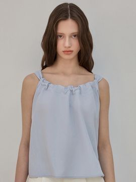 ELLIOTI Gather Sleeveless Blouse [3Color]