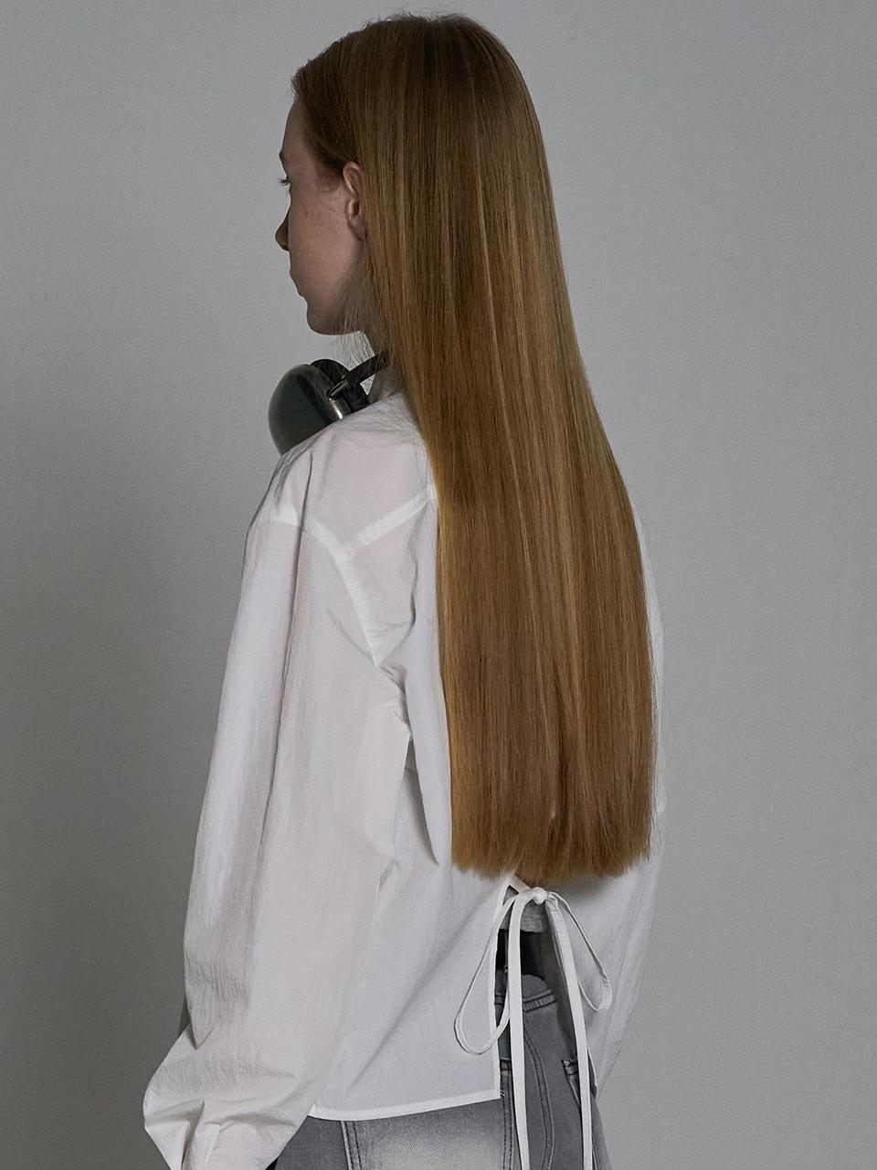 ELLIOTI Nylon Backless Shirts_White