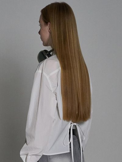 ELLIOTI Nylon Backless Shirts_White