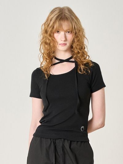 ELLIOTI Ribbon String Ts_Black