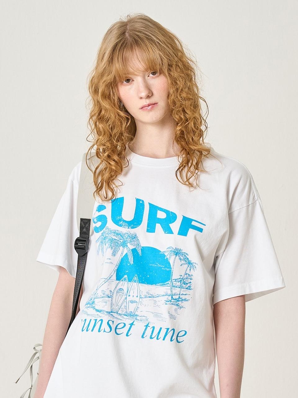 ELLIOTI Sunset Tune Ts_White