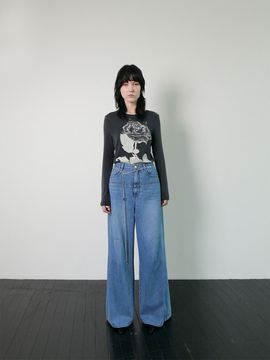 ellonarc front incision wide pants