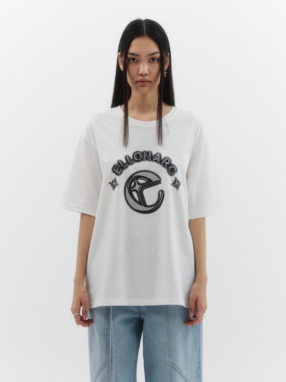 ellonarc Graphic Half T-Shirt_White