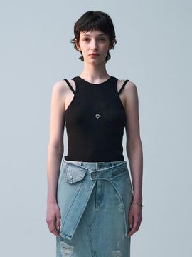 ellonarc Layered Denim Wrap_Light Blue