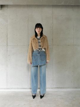 ellonarc Layered Wrap Denim Pants_Blue