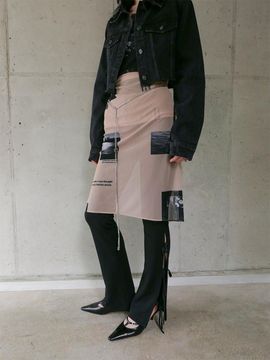 ellonarc Nudi Mesh Scarf_Beige