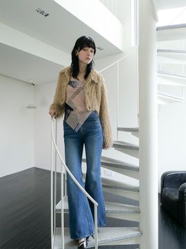ellonarc Regular Bootcut Denim Pants_Blue