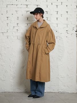 ellonarc Shirred Safari Coat_Beige