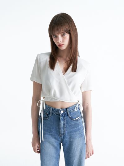 ellonarc Wrap Pad Blouse