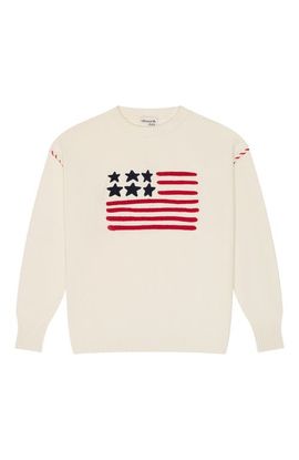 Ellsworth + Ivey Ellsworth + Ivey Riley Crewneck Sweater - American Flag