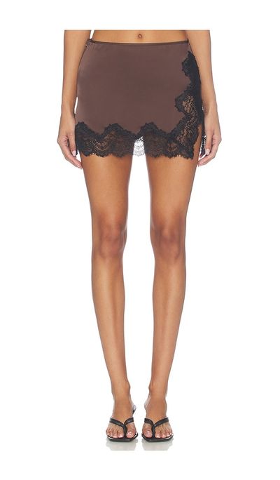 Elodie the Label Elodie the Label Claude Satin Mini Skirt