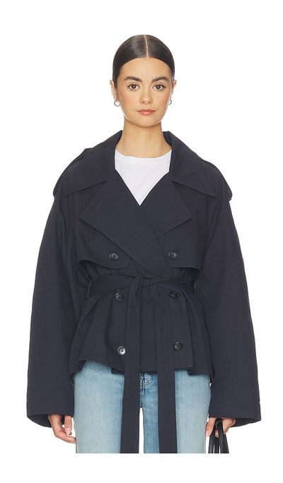 Elodie the Label Elodie the Label Eleanor Cropped Trench Coat