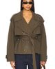 Elodie the Label Elodie the Label Elodie Eleanor Cropped Trench Coat - 1