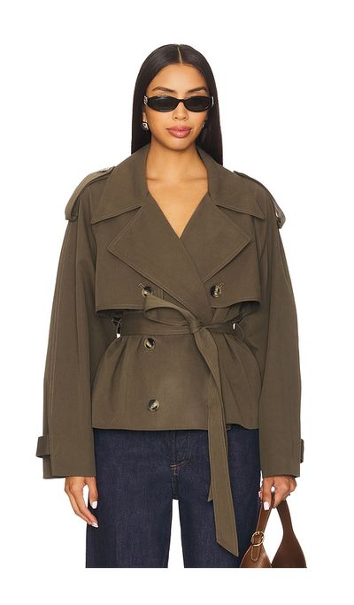 Elodie the Label Elodie the Label Elodie Eleanor Cropped Trench Coat