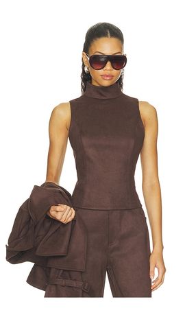 Elodie the Label Elodie the Label Etienne Faux Suede Top