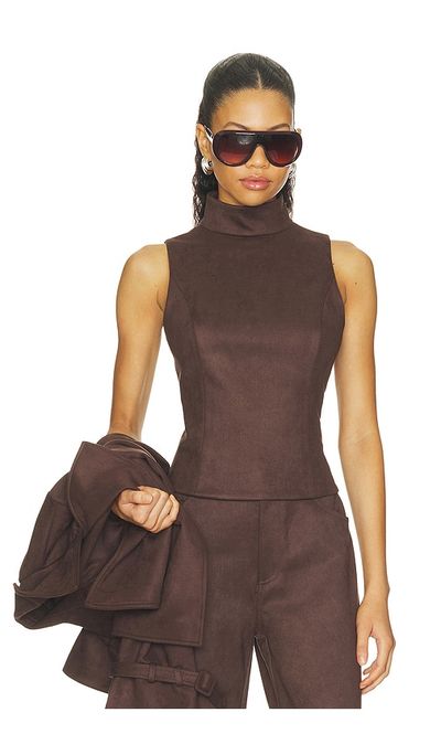 Elodie the Label Elodie the Label Etienne Faux Suede Top