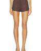 Elodie the Label Elodie the Label Marais Faux Suede Shorts - 1