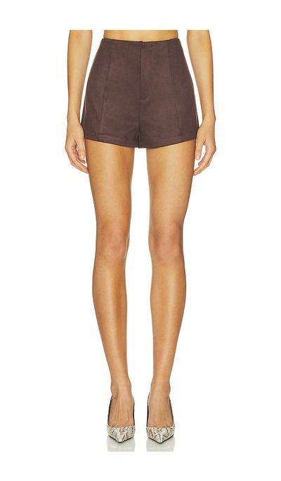 Elodie the Label Elodie the Label Marais Faux Suede Shorts