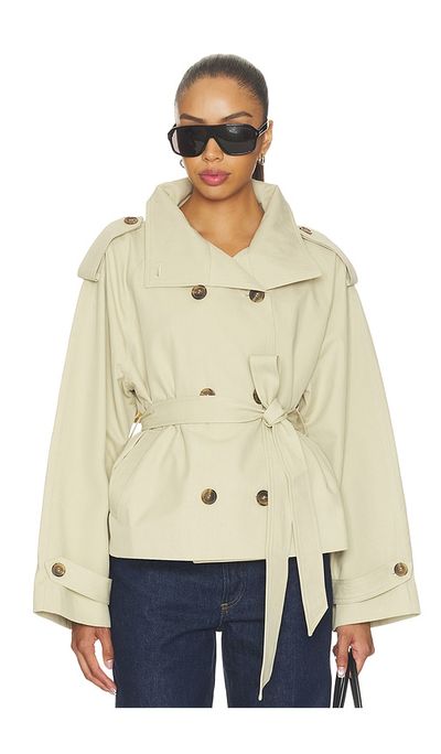 Elodie the Label Elodie the Label Saint Cropped Trench Jacket