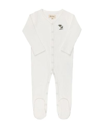 Ely's & Co. Ely's & Co. Boys' Embroidered Palm Trees Collection Footie