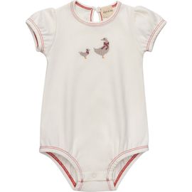 Ely's & Co. Ely's & Co. Cross Stitch Duckling Collection - Romper for Girls