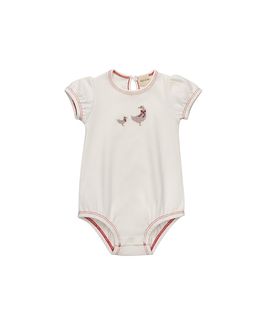 Ely's & Co. Ely's & Co. Girls' Cross Stitch Duckling Collection Romper