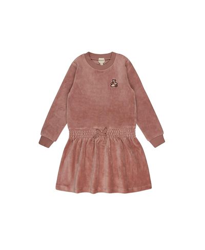 Ely's & Co. Ely's & Co. Girls' Velour Plaid Bear Collection Dress