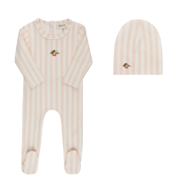 Ely's & Co. Ely's & Co. Lemon Peach Collection - Footie + Beanie 
