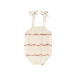 Ely's & Co. Ely's & Co. Looms Holland Collection - Girls Wave Knit Romper