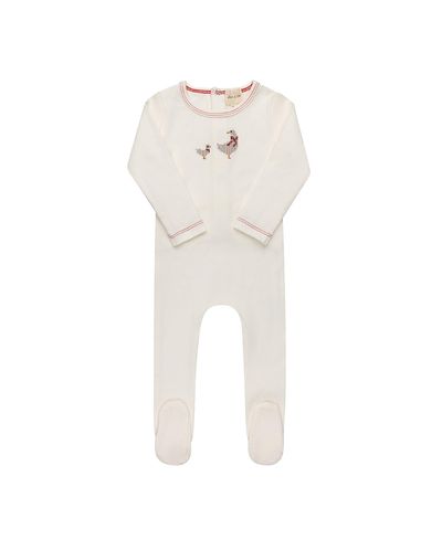 Ely's & Co. Ely's & Co. Unisex Cross Stitch Duckling Collection Footie