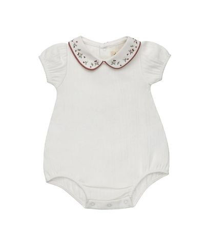 Ely's & Co. Ely's & Co. Unisex Embroidered Collar Collection Romper