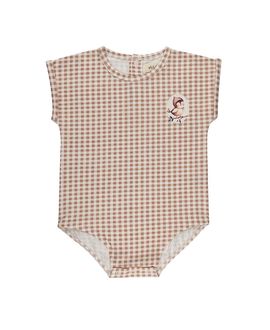 Ely's & Co. Ely's & Co. Unisex Gingham Owl Collection Romper