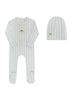 Ely's & Co. Ely's & Co. Unisex Lemon Peach Collection Footie + Beanie - 1