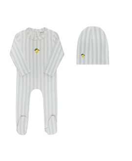 Ely's & Co. Ely's & Co. Unisex Lemon Peach Collection Footie + Beanie