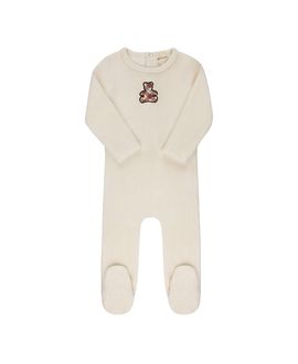 Ely's & Co. Ely's & Co. Unisex Velour Plaid Bear Collection Footie