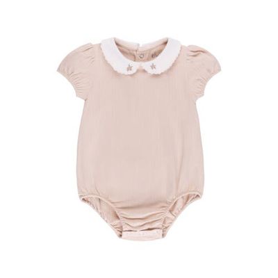 Ely's & Co. Ely's & Co. Wide Rib Cotton - Rosebud Collection- Girl Romper