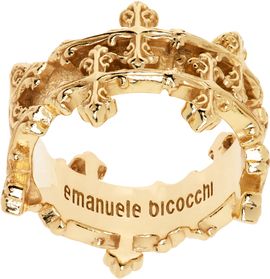 Emanuele Bicocchi Emanuele Bicocchi Avelli Cross Double Band Ring