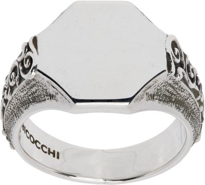 Emanuele Bicocchi Emanuele Bicocchi Mirror Floral Signet Ring